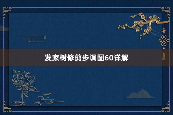 发家树修剪步调图60详解